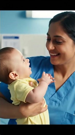 💘 “Baby’s Hospital Crush – Nurse Looks Like Girlfriend’s Twin! 🤣💉”
