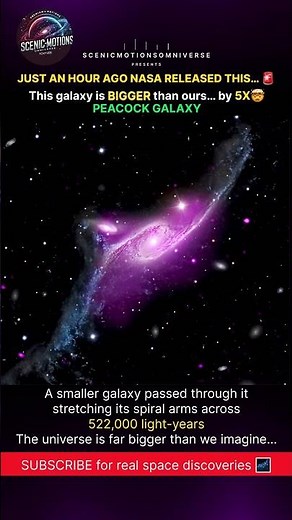 Just an Hour Ago NASA Released This… Peacock Galaxy 5× Bigger Than Milky Way 🤯