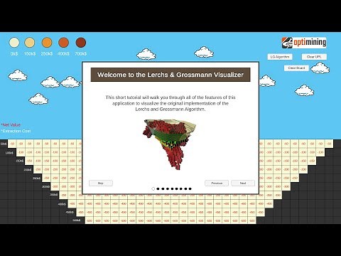 Lerchs and Grossmann Algorithm Visualizer