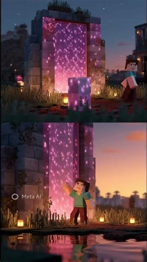 Creando el portal del ender #rap #minecraft #portal #minecraftbuilding #niños #shorts