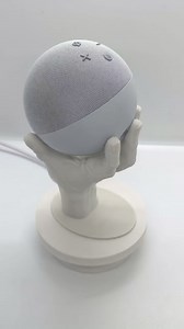 Hand Style Table Stand Holder Compatible with Amazon Alexa Smart Speaker Echo Dot (4th and 5th gen)(Off White)