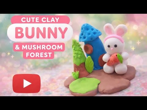 How to Make a Cute Clay Bunny 🐰 | Easy DIY Polymer Clay Tutorial for Beginners