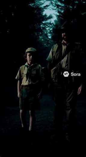 Creepy scout leader takes kid in a hike.