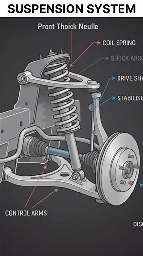Suspension System #automobile #engineering #suspense #shortvideo #mechanical