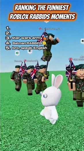 Roblox Rabbids Funny moments #shortvideo #viralshorts #robloxshorts