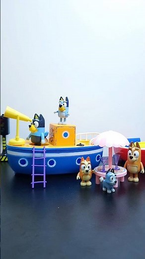 Satisfying with Unboxing & Review Bluey Playset Toys ASMR #bluey #toys #shorts
