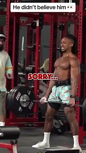 He thought he was lying 👀😂 #bodybuilding #strengthtraining #gym #gymtok #muscle #bodybuilder #powerlifting #fitness