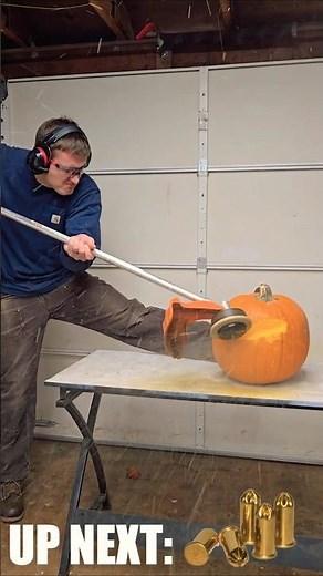 weed wacker vs. pumpkin