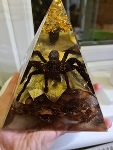 Real Tarantula Spider in Resin Pyramid Burrow, Handmade, Beautiful Décor Piece, One Off, 13x15cm, Custom Colours and Theme to Choose Custom - Etsy UK