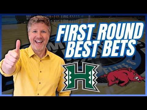 Hawaii vs Arkansas NCAA Tournament First Round Predictions! March Madness BEST Bets