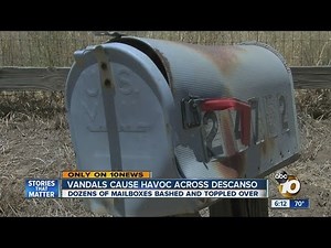 Vandals target mailboxes in Descanso