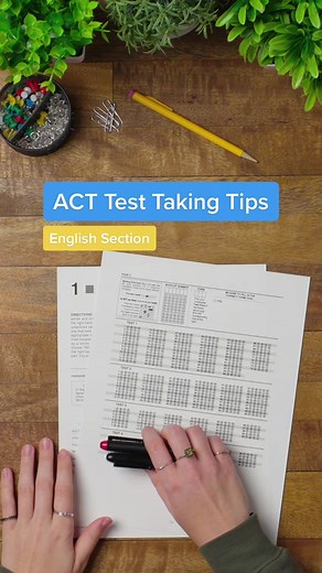ACT Test Taking Tips for English Section