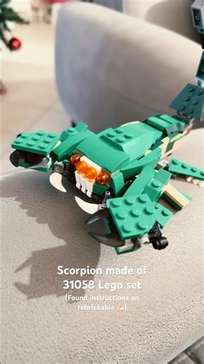 Scorpion made of 31058 Lego dinosaur set #lego