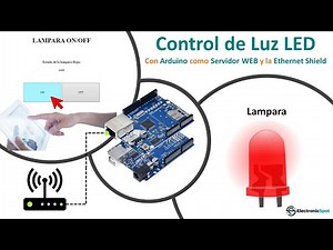 Wireless LED Lamp Control with Arduino as a Web Server using the Ethernet Shield