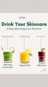 973K views · 6.2K reactions | Transform Your Skin—One Sip at a Time ✨Glowing skin isn’t just about what you put on your face—it’s what you put in your body.  https://juicingtutorials.com/drink-your-skincare-a-3-step-morning-juice-routine-for-glowing-skin/ | Juicing Tutorials | Facebook