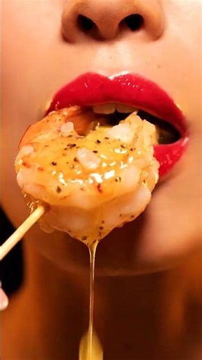 🍤 Giant Grilled Shrimp ASMR | Charred Shell Explosion & Sweet Meat Pull