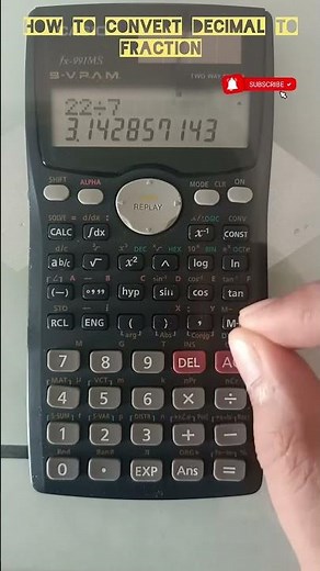 🤔How to Convert Decimal to Fraction using Scientific Calculator?