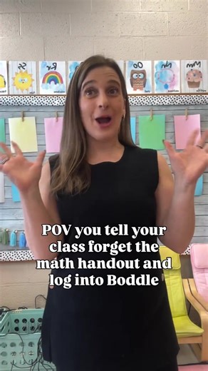 Ready to feel like the fun teacher who skips the boring math worksheet? Then you need to try @boddlelearning in your classroom! I wanted to share how much my students and I love this program. Here are some reasons why I love this program. *adaptive learning, aligned with curriculum, free, engaging, fun, skill building, parents can log students in at home, parents get real time progress updates, data and automatic assignment of skills for each student. #teacher #teacherlife #teachersoftiktok #ele