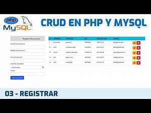 Como hacer un CRUD EN PHP Y MYSQL | BOOTSTRAP - MVC #03 - Registrar