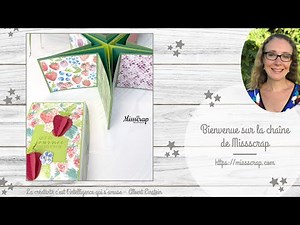 Scrap & Papotages #7: un mini album étoile dans sa boîte / Scrap & chat #7: a star album in its box