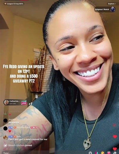 Fye Redd giving an update on pt12 dropping 👀 and her doing a $500 giveaway tune inn. ! #fyeredd #giveaways #fyp