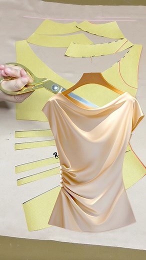 73K views · 12K reactions | Draping pattern .ᰔᩚᰔᩚᰔᩚᰔᩚᰔᩚ✂️✂️ #design #pattern #fashion #style #moda #tailor #sewing #modafemenina #feitocomamor #dress #celana #rok #model #خياطة #costura #diseño #تصميم_الأزياء #hobby #خياطة #creator #تصميم | Wahyuni R M | Facebook