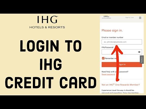 IHG Credit Card Login - How to Sign in to IHG Card Account (2023)