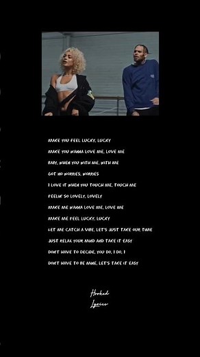 Easy - Danileigh ft, Chris brown | Lyrics video hook 🎶