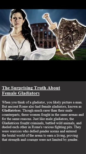 The Surprising Truth About Female Gladiators #shorts