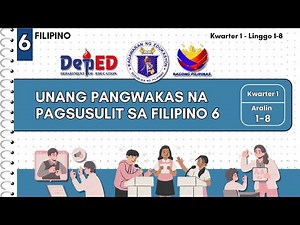 FILIPINO 6 Q1 SUMMATIVE TEST WITH ANSWER KEY #filipino6 #summativetest #summative_evaluation