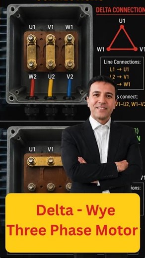 Delta Wye motor connection #redseal309a #exampreparation #industrialelectrician #plc #cec