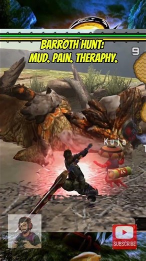 Barroth Gave Me the WORST Mud Bath Ever 💀💩| Monster Hunter Portable 3rd #gamingshorts