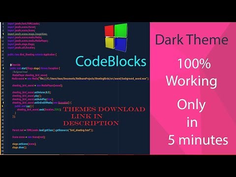 How to Install Codeblocks Multiple Themes at once | Enable Dark Theme|