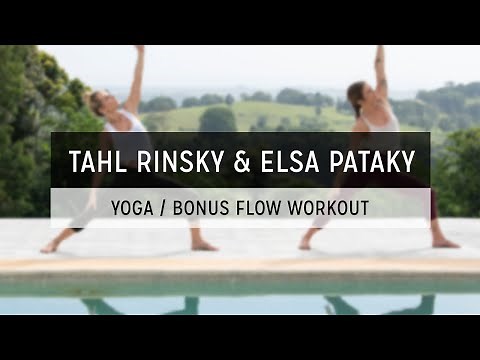 Quick lower-body yoga sequence with Elsa Pataky & Tahl Rinsky