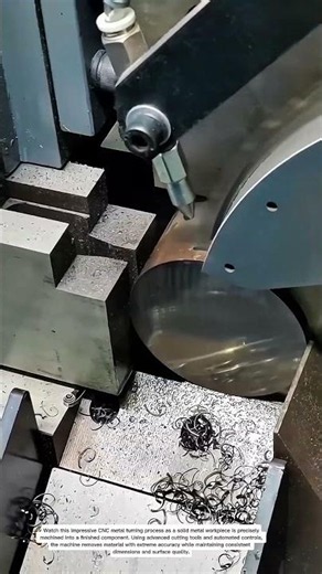 Inside a High-Speed CNC Metal Turning Process | Precision Machining in Action