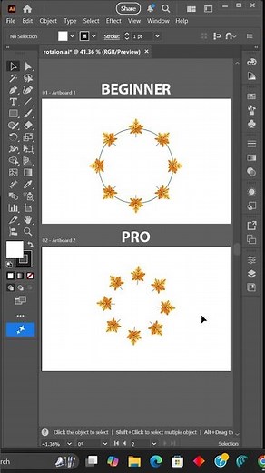 How To Use Rotate Tool In Adobe Illustrator 2026 | Adobe Illustrator 2026 Tips
