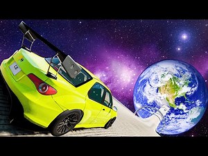 Driving Super Cars off Extreme Ramps in BeamNG
