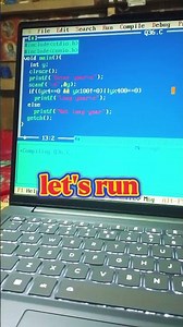 Checking leap year or not by using c program #cprogrmming #programming #coding #support