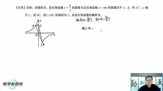[试听]反比例函数的图象和性质-例6-拓展