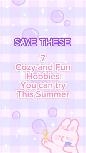 Cozy, fun and screen-free hobbies to try this summer break #hobbies #cozy #aestheic #activities #art