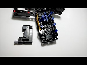 Lego Magazine And Magazine Release Mechanism | Lego Technic Semi-Auto Blowback Pistol Update 1