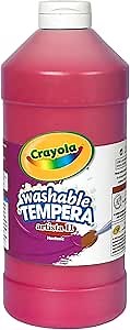 Crayola Washable Tempera Paint For Kids, Red Paint, Classroom Supplies, Non Toxic, 32 Oz Squeeze Bottle