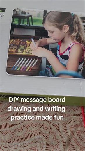 DIY Message Board for Fun Writing Practice