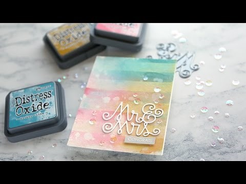 Distress Oxide Emboss Resist Layering Technique