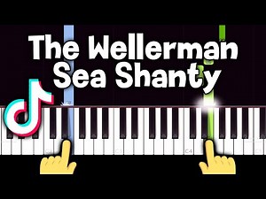 The Wellerman Sea Shanty (TikTok song) - EASY Piano tutorial