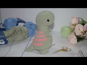 Tiranosaurio Tejido Parte 1/4 Amigurumi Paso a Paso | Tejiendo Ideas | T-Rex