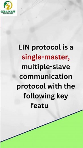 Explain the basic features of LIN protocol. #lin #automotive #automotiveengineering #automotive