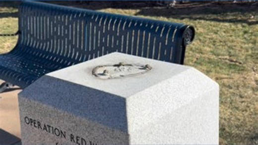 Memorial statue honoring Danny Dietz vandalized