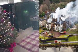 CCTV shows Cameron House porter place ashes in cupboard sparking deadly fire