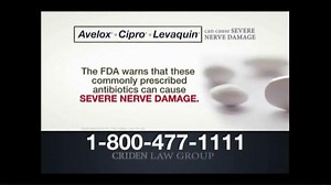 Criden Law Group TV Spot, 'Avelox Cipro Levaquin'
